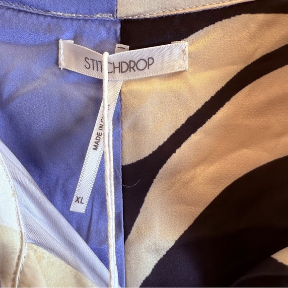 Womens Shirt Dress Floral Size XL Purple Stitchdrop Trinidad Long Modest New - Picture 4 of 7